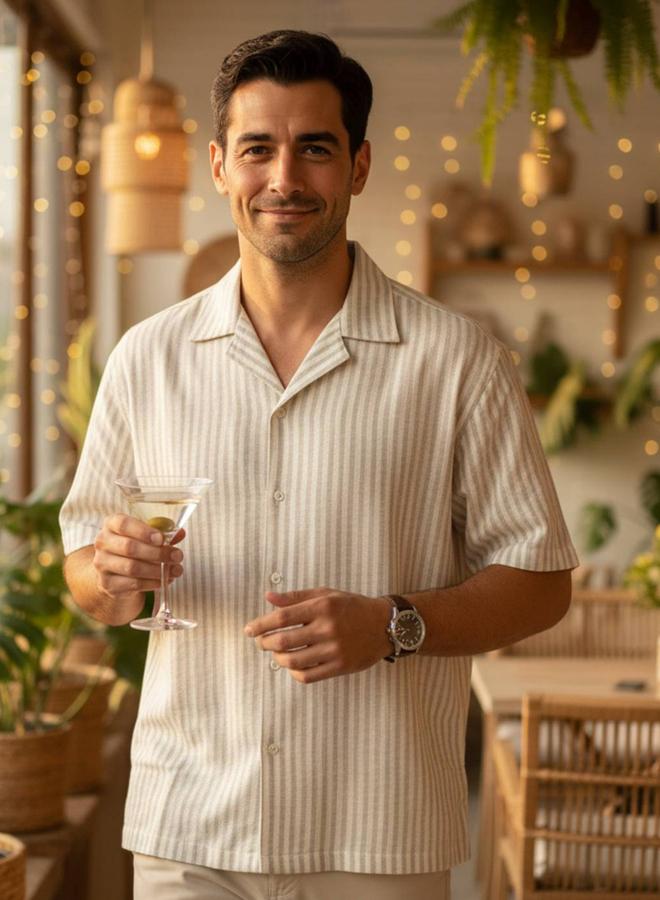 TRULOOM Men Striped Relaxed Fit Shirt - Image 1